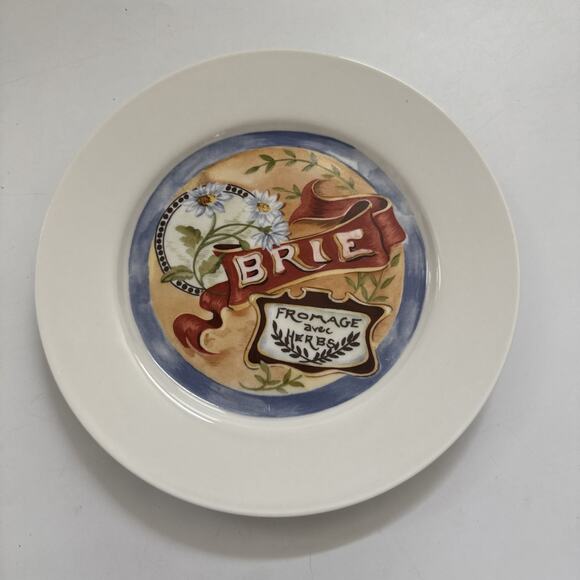 Vintage Cheese Appetizer Plates by Restoration Hardware Set of 4 Charcuterie - Picture 4 of 11